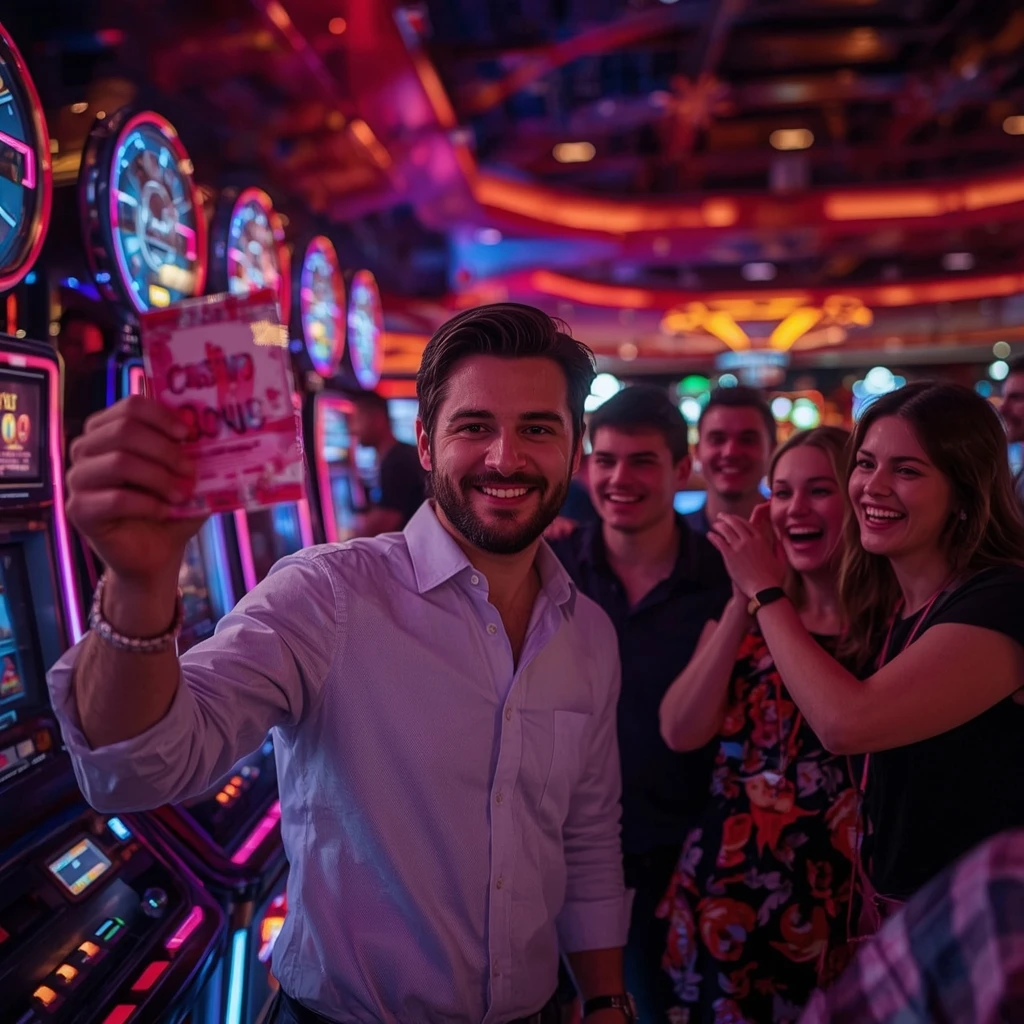 una persona con un bonus del casinò COCOA CASINO